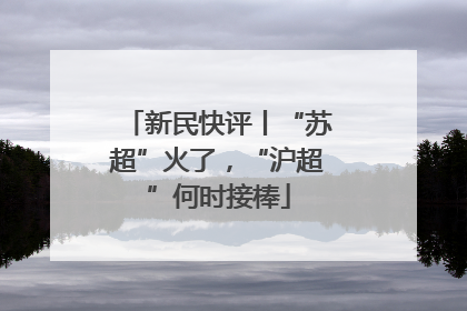 新民快评丨“苏超”火了，“沪超”何时接棒