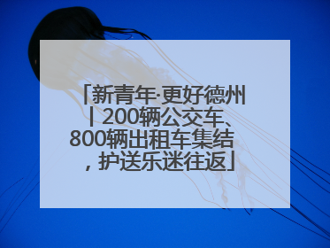 新青年·更好德州丨200辆公交车、800辆出租车集结，护送乐迷往返