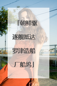 朝鲜驱逐舰抵达罗津造船厂船坞