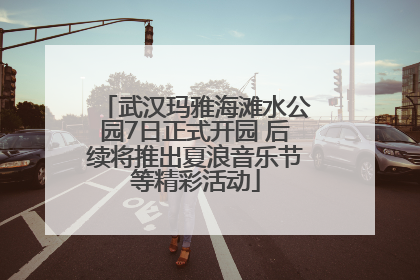 武汉玛雅海滩水公园7日正式开园 后续将推出夏浪音乐节等精彩活动
