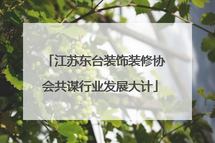 江苏东台装饰装修协会共谋行业发展大计