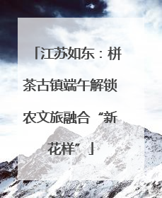 江苏如东：栟茶古镇端午解锁农文旅融合“新花样”