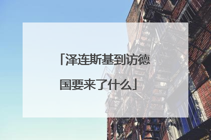 泽连斯基到访德国要来了什么