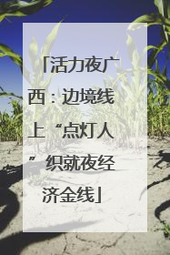 活力夜广西：边境线上“点灯人”织就夜经济金线