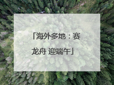 海外多地：赛龙舟 迎端午