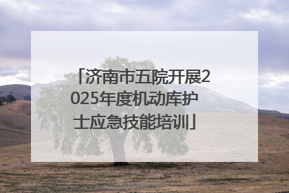 济南市五院开展2025年度机动库护士应急技能培训