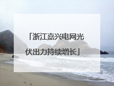 浙江嘉兴电网光伏出力持续增长