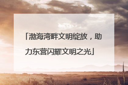 渤海湾畔文明绽放，助力东营闪耀文明之光