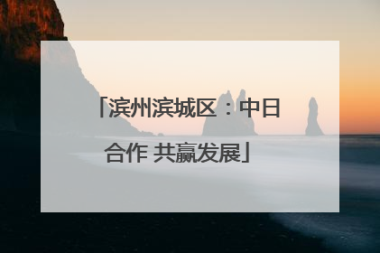 滨州滨城区：中日合作 共赢发展