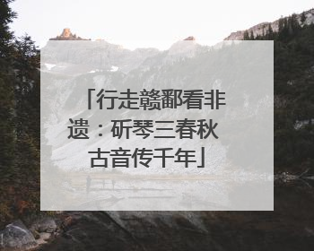 行走赣鄱看非遗：斫琴三春秋 古音传千年