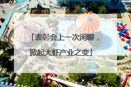 表彰会上一次闲聊，掀起大虾产业之变