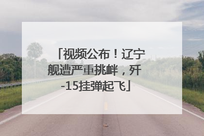 视频公布！辽宁舰遭严重挑衅，歼-15挂弹起飞