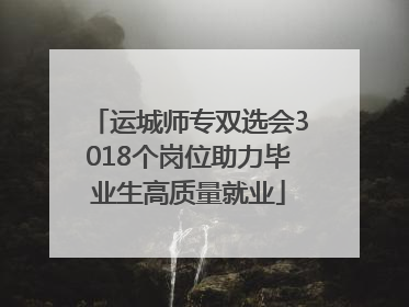 运城师专双选会3018个岗位助力毕业生高质量就业