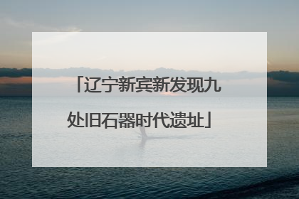 辽宁新宾新发现九处旧石器时代遗址