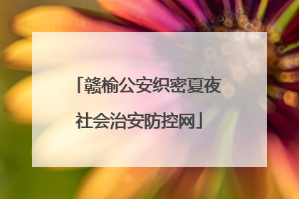 赣榆公安织密夏夜社会治安防控网