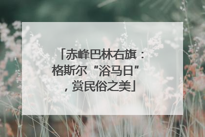 赤峰巴林右旗：格斯尔“浴马日”，赏民俗之美