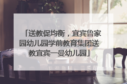 送教促均衡，宜宾鲁家园幼儿园学前教育集团送教宜宾一曼幼儿园
