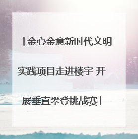 金心金意新时代文明实践项目走进楼宇 开展垂直攀登挑战赛