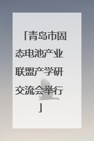 青岛市固态电池产业联盟产学研交流会举行