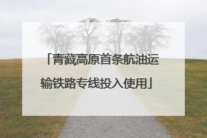 青藏高原首条航油运输铁路专线投入使用