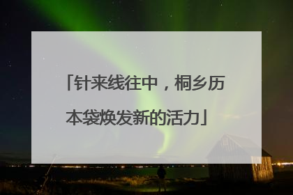 针来线往中，桐乡历本袋焕发新的活力