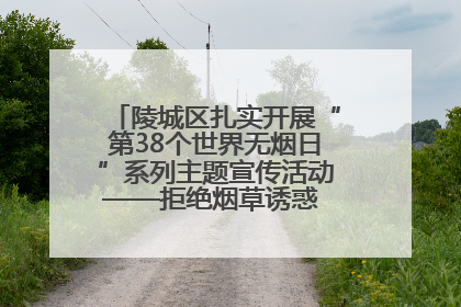 陵城区扎实开展“第38个世界无烟日”系列主题宣传活动——拒绝烟草诱惑 对第一支烟说不