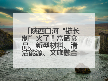 陕西白河“链长制”火了！富硒食品、新型材料、清洁能源、文旅融合齐发力