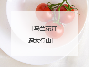 马兰花开遍太行山