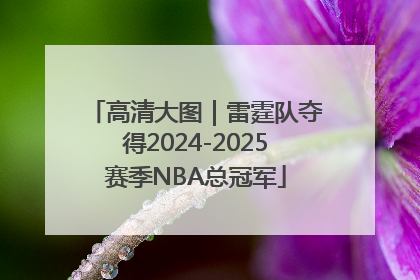 高清大图｜雷霆队夺得2024-2025赛季NBA总冠军