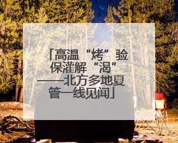 高温“烤”验 保灌解“渴”——北方多地夏管一线见闻
