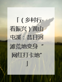 （乡村行·看振兴）黄山屯溪：昔日河滩荒地变身“网红打卡地”