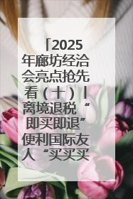 2025年廊坊经洽会亮点抢先看（十）丨离境退税“即买即退”便利国际友人“买买买”