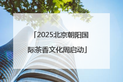 2025北京朝阳国际茶香文化周启动
