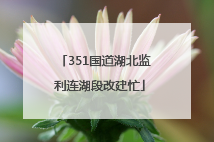 351国道湖北监利连湖段改建忙